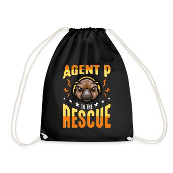 L’ornithorynque Agent P à la rescousse de la faune australienne - Sac de sport léger - noir - Devant