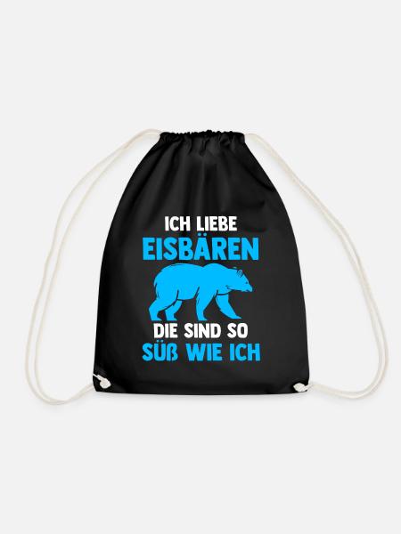 Eisbär Eisbären - Turnbeutel - Schwarz