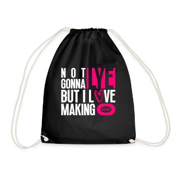 soap soap making soap maker soap boiler - Drawstring Bag - black - Front