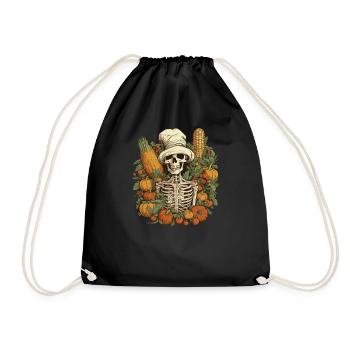 Gardener Garden Plants Vegetarian Gardener - Drawstring Bag - black - Front