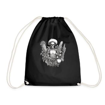Gardener Garden Plants Vegetarian Gardener - Drawstring Bag - black - Front