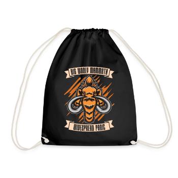 Big Wooly Mammoth Widespread Panic Primeval Times - Drawstring Bag - black - Front