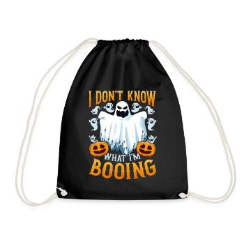 I don't know what I'm BOOING - Turnbeutel - Schwarz - Vorne