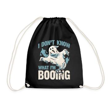 I don't know what I'm BOOING - Turnbeutel - Schwarz - Vorne