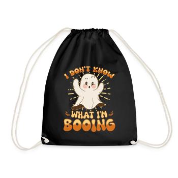 I don't know what I'm BOOING - Turnbeutel - Schwarz - Vorne