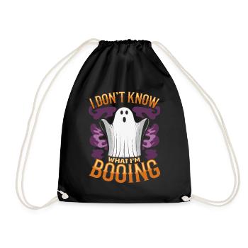 I don't know what I'm BOOING - Turnbeutel - Schwarz - Vorne