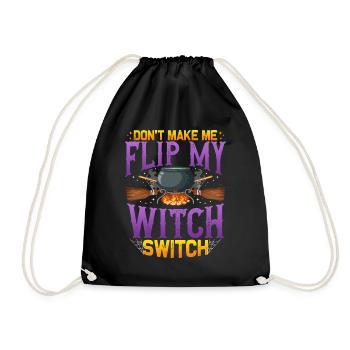 Ne me fais pas basculer mon interrupteur de sorcière - Halloween - Sac de sport léger - noir - Devant
