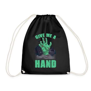 Give me a Hand chilling Halloween - Turnbeutel - Schwarz - Vorne