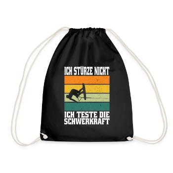 Wasserski - Turnbeutel - Schwarz - Vorne