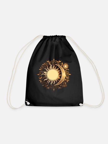 Celestial Sun Moon Yoga Meditation Zen Buddhism Sy - Turnbeutel - Schwarz