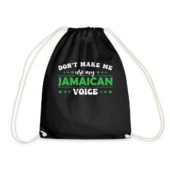 Ne me forcez pas à utiliser ma voix jamaïcaine - Sac de sport léger - noir - Devant