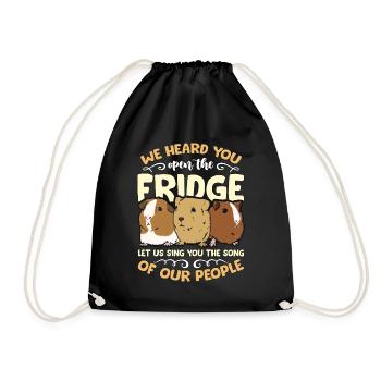 Guinea Pig We Heard You Open The Fridge Hamster - Drawstring Bag - black - Front
