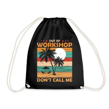 Engineer retirement from the workshop pension - Drawstring Bag - black - Front