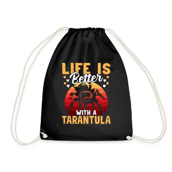 La vie est meilleure avec le - Sac de sport léger - noir - Devant