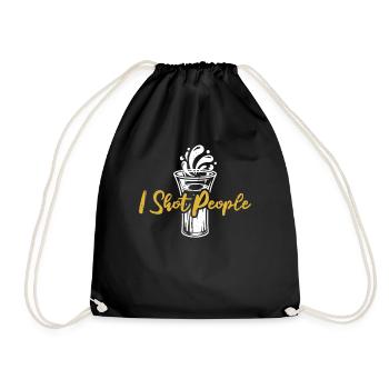 J’ai tiré sur les gens Barman Barman Mixologiste - Sac de sport léger - noir - Devant