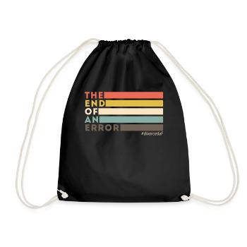 Happy Divorce Party Retro The End - Drawstring Bag - black - Front
