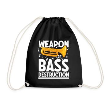 Weapon of bass destruction - Turnbeutel - Schwarz - Vorne