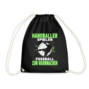 Handballer Zubehör - Turnbeutel - Schwarz - Vorne