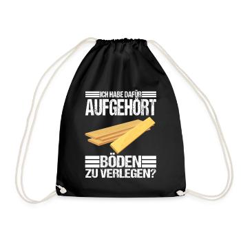 Bodenleger Zubehör - Turnbeutel - Schwarz - Vorne