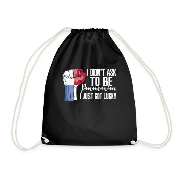 Fierté panaméricaine Drapeau panaméricain - Sac de sport léger - noir - Devant