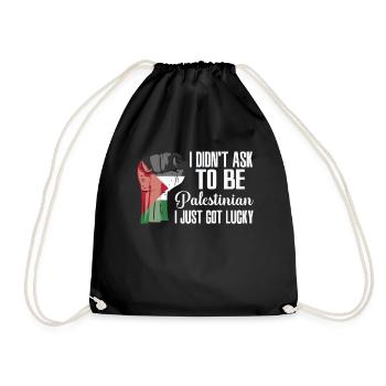 Fierté palestinienne Drapeau palestinien - Sac de sport léger - noir - Devant