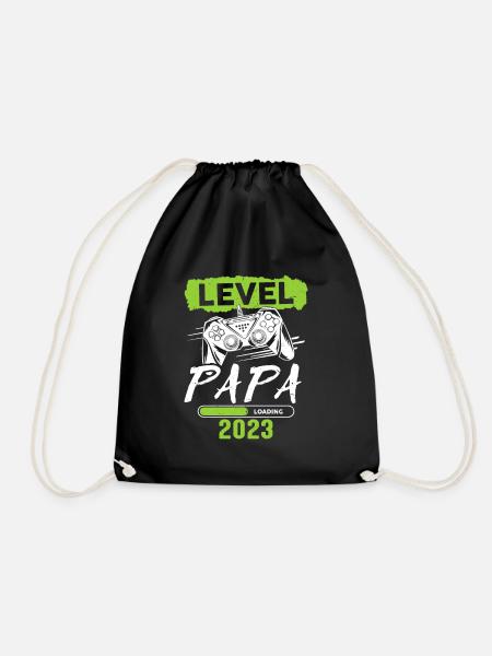 Papa Level Loading 2023 - Turnbeutel - Schwarz