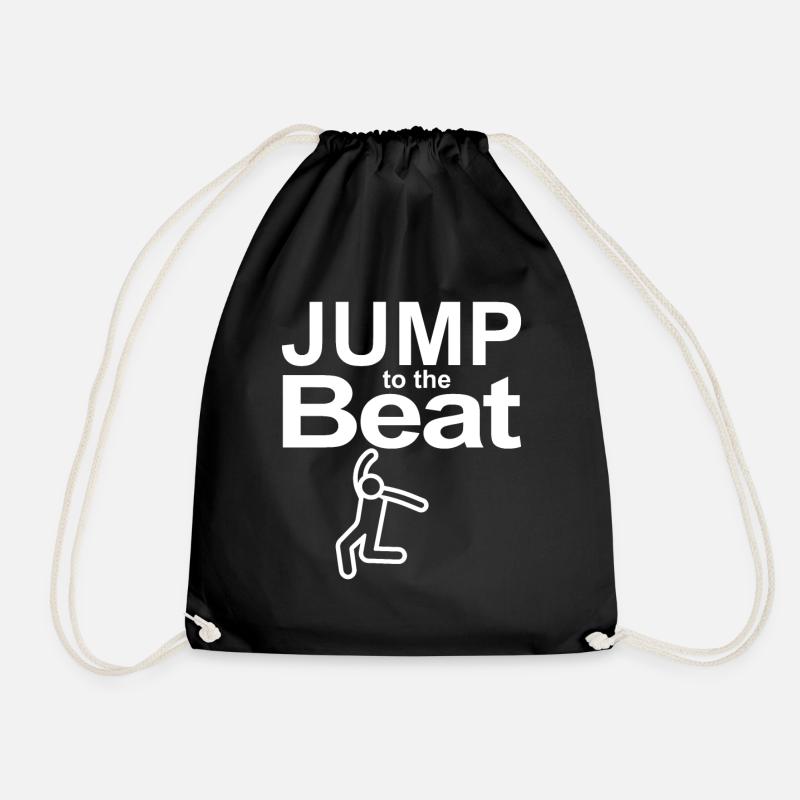Jump to the Beat - Drawstring Bag - black