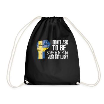 Fierté suédoise Drapeau suédois cultivé - Sac de sport léger - noir - Devant