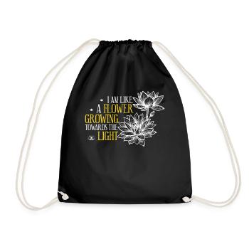 Hinduism Lotus Flower Spiritual Zen Meditation Yog - Turnbeutel - Schwarz - Vorne