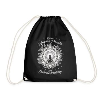 Yoga Meditation Lotus Flower Spiritual Zen Buddhis - Turnbeutel - Schwarz - Vorne