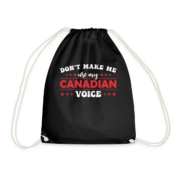 Ne me forcez pas à donner ma voix danoise - Sac de sport léger - noir - Devant