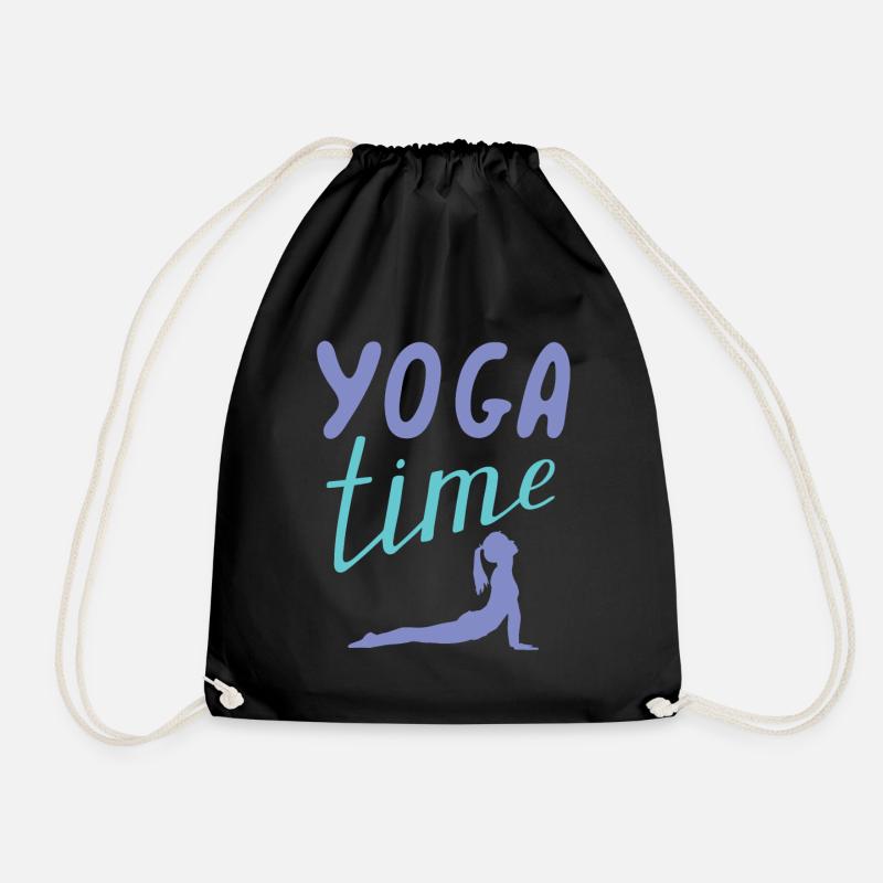 Yoga Time - Turnbeutel - Schwarz