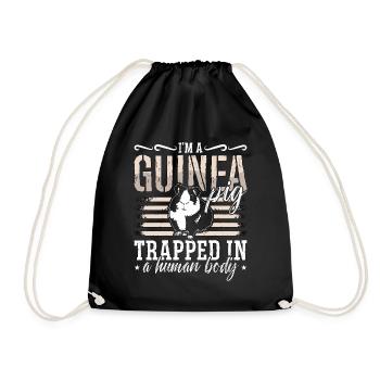 Guinea Pig I'm A Guinea Pig Trapped In Cavy Pet - Turnbeutel - Schwarz - Vorne