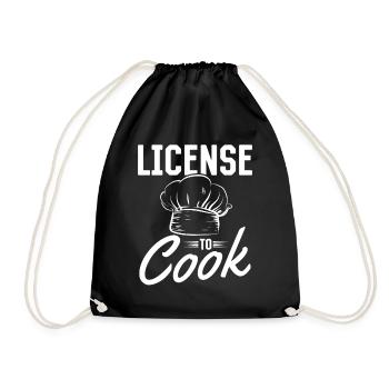 Licence pour cuisiner Chef’s Hat Restaurant Chef Cooking - Sac de sport léger - noir - Devant