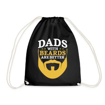 Beard Lover Bearded Man Dad Ginger - Drawstring Bag - black - Front
