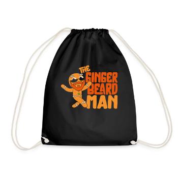 Amoureux de la barbe Homme barbu Noël - Sac de sport léger - noir - Devant
