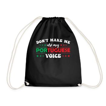 Ne me forcez pas à utiliser mon portugais - Sac de sport léger - noir - Devant