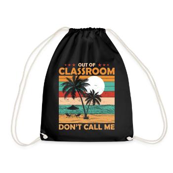 Retirement of the teacher from the classroom pension - Drawstring Bag - black - Front
