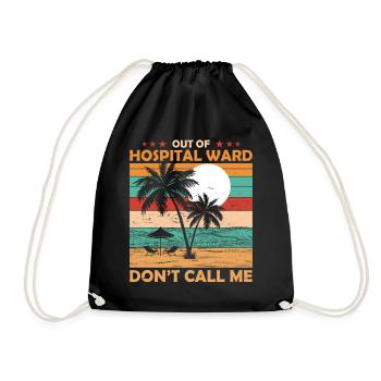 Retired Nurse Retirement Hospital - Drawstring Bag - black - Front