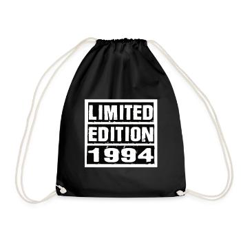 Limited Edition 1994 Birthday 1994 Vintage Retro - Drawstring Bag - black - Front