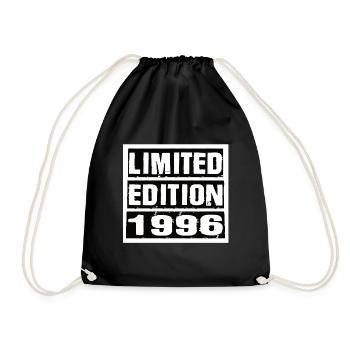 Limited Edition 1996 Geburtstag 1996 Vintage Retro - Turnbeutel - Schwarz - Vorne