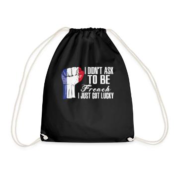 Fierté française Drapeau français cultivé - Sac de sport léger - noir - Devant