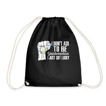 Guatemalan Pride Guatemala Flag Grown Guatemalan - Drawstring Bag - black - Front