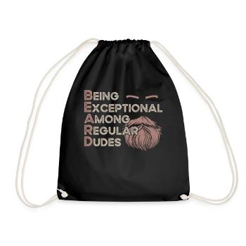 Beard Lover Bearded Man Ginger - Drawstring Bag - black - Front