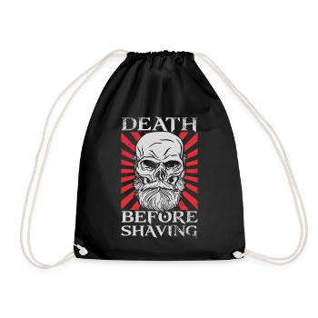 Amant barbe Homme barbu Mort - Sac de sport léger - noir - Devant
