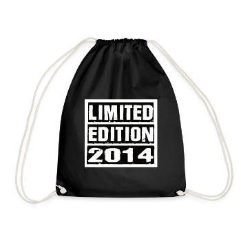 Limited Edition 2014 Geburtstag 2014 Vintage Retro - Turnbeutel - Schwarz - Vorne