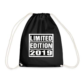 Limited Edition 2019 Birthday 2019 Vintage Retro - Drawstring Bag - black - Front