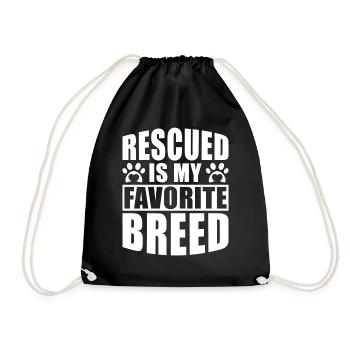 Sauveteur d’animaux Chat Sauvetage d’animaux Bien-être animal Chat - Sac de sport léger - noir - Devant