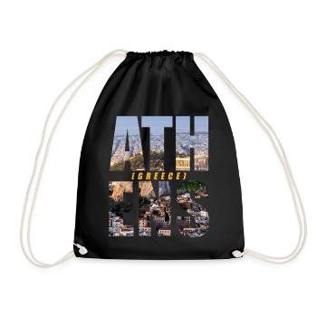 Athènes Grèce Souvenir - Sac de sport léger - noir - Devant