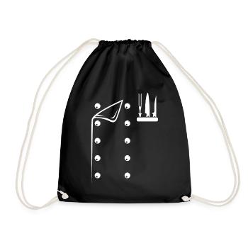 Chef Costume Culinary Chef Chef Instruments Restau - Drawstring Bag - black - Front